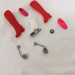 Barbie Vintage Miscellaneous Lot of Shoes, Boots & Skate Only Singles No Pairs